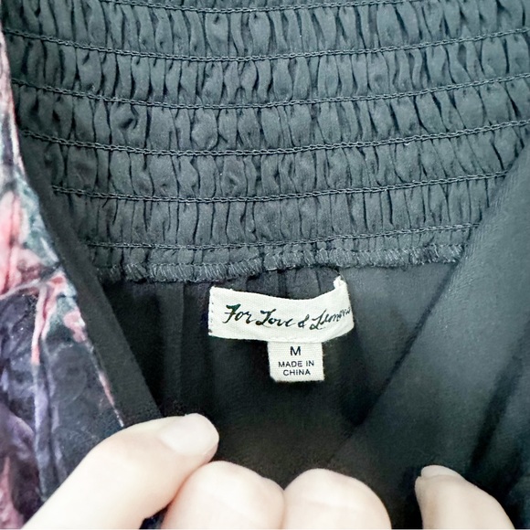 For Love & Lemons Faye Mini Dress Babydoll Multicolored Size Medium - Picture 5 of 14